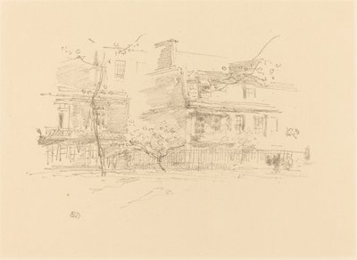 Lindsay Row, Chelsea, 1888 - James Abbott McNeill Whistler