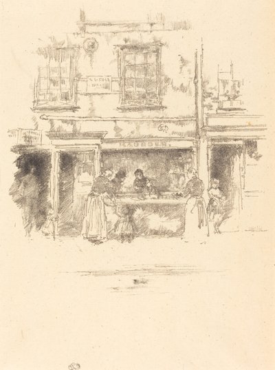 Boutique de poissons de Maunder, Chelsea - James Abbott McNeill Whistler