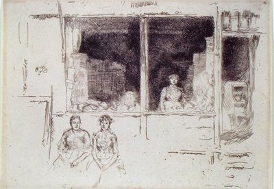 Boutique de melons, Houndsditch - James Abbott McNeill Whistler