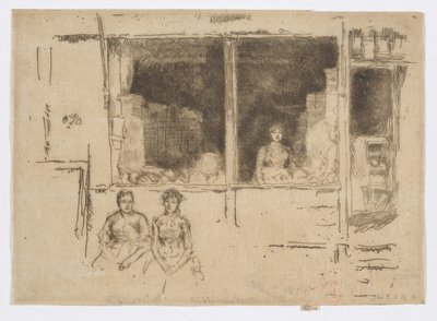 Boutique de melon, Houndsditch, vers 1886-88 - James Abbott McNeill Whistler
