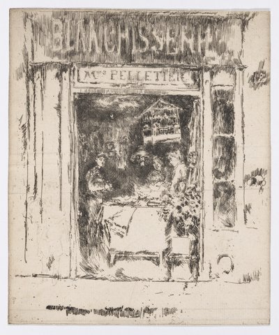 Mme Pelletier, Blanchisserie, Paris, vers 1892-93 - James Abbott McNeill Whistler