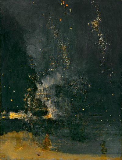 Nocturne en noir et or, la fusée tombante, 1875 - James Abbott McNeill Whistler
