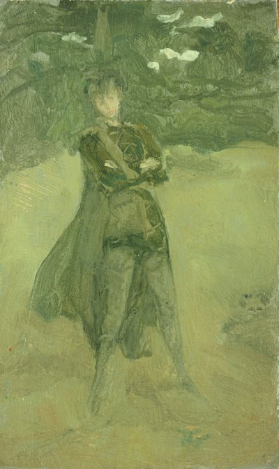 Note en vert et brun : Orlando à Coombe, c.1884-85 - James Abbott McNeill Whistler