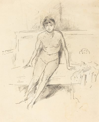 Modèle nu sur un canapé Empire, 1893 - James Abbott McNeill Whistler