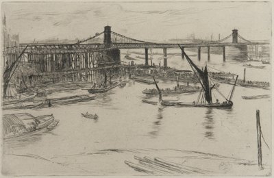 Vieux pont de Hungerford, 1861 - James Abbott McNeill Whistler