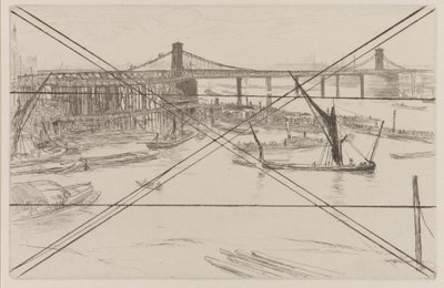 Vieux pont de Hungerford, 1861 - James Abbott McNeill Whistler