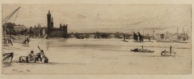Vieux pont de Westminster, 1859 - James Abbott McNeill Whistler