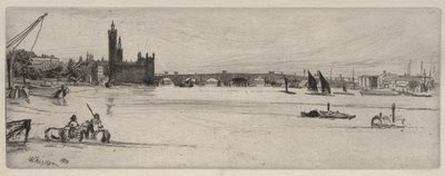 Vieux pont de Westminster, 1859 - James Abbott McNeill Whistler