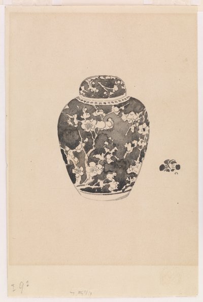 Pot à gingembre oviforme avec couvercle en forme de cloche, 1878 - James Abbott McNeill Whistler
