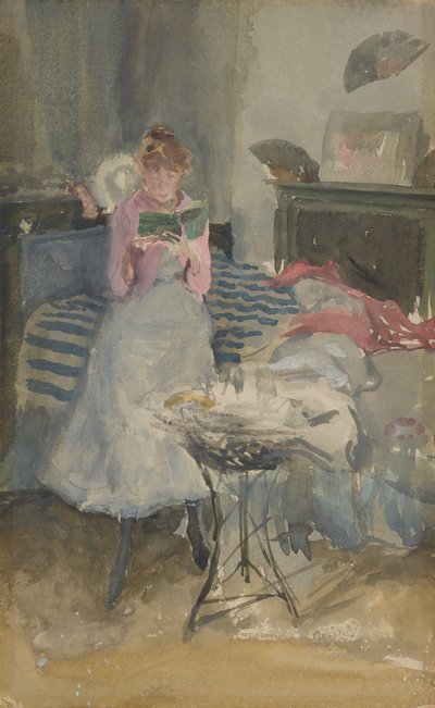 Note rose - La Nouvelliste, 1883-1884 - James Abbott McNeill Whistler