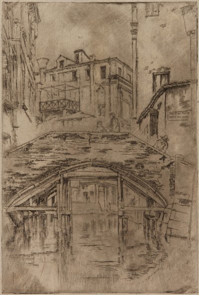 Ponte del Piovan - James Abbott McNeill Whistler