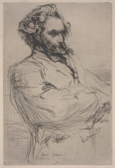 Portrait de Drouet - James Abbott McNeill Whistler