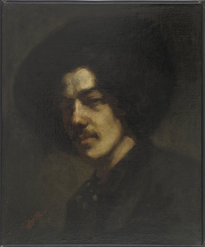 Portrait de Whistler avec un chapeau, 1857-59 - James Abbott McNeill Whistler