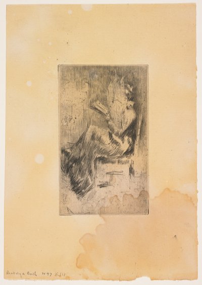 Lisant un livre - James Abbott McNeill Whistler