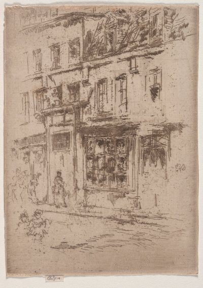 Rue du Beurre, Bruxelles - James Abbott McNeill Whistler