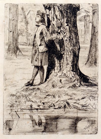 Seymour sous un arbre - James Abbott McNeill Whistler