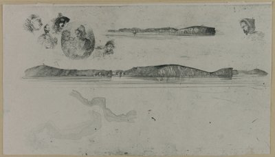Croquis sur la plaque de l