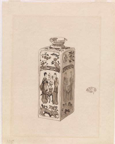 Boîte carrée avec long col, 1878 - James Abbott McNeill Whistler