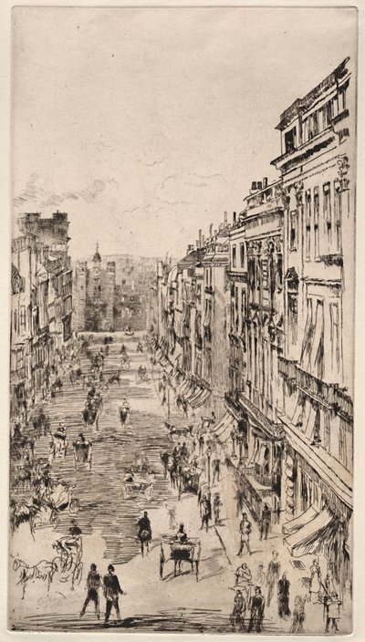 Rue St. James - James Abbott McNeill Whistler