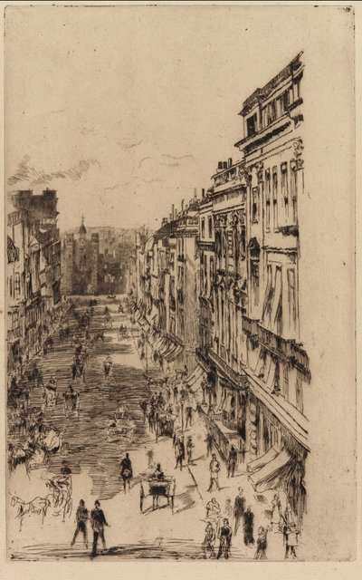 Rue St. James, 1878 - James Abbott McNeill Whistler