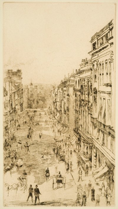 St James’s Street à Londres - James Abbott McNeill Whistler
