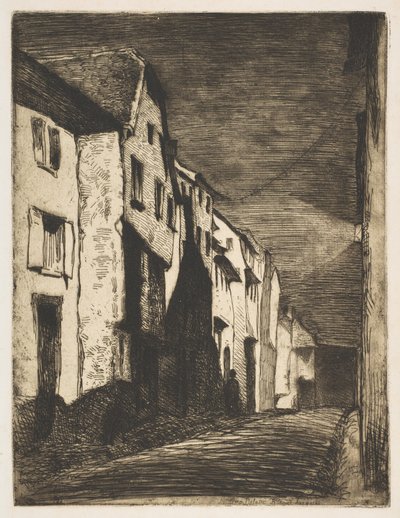 Rue à Saverne - James Abbott McNeill Whistler