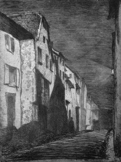 Rue à Saverne, 1858 - James Abbott McNeill Whistler