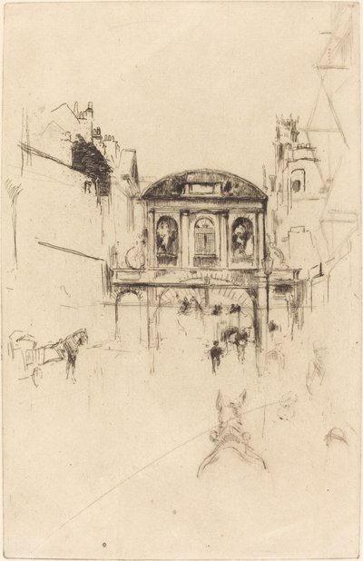 Temple Bar, vers 1877 - James Abbott McNeill Whistler