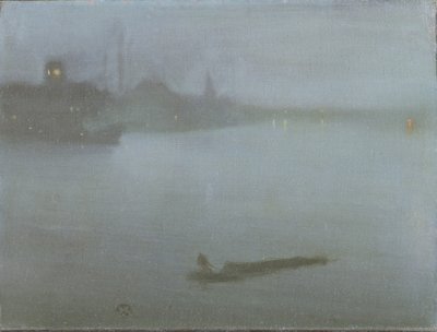 Thames - Nocturne en bleu et argent, c.1872/8 - James Abbott McNeill Whistler