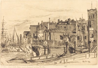 Police de la Tamise, 1859 - James Abbott McNeill Whistler