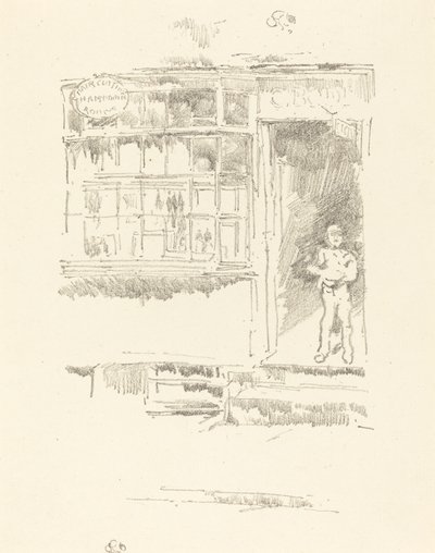 La boutique du barbier dans les écuries - James Abbott McNeill Whistler