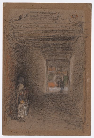 Les mendiants--Hiver, fin 1879 ou début 1880 - James Abbott McNeill Whistler