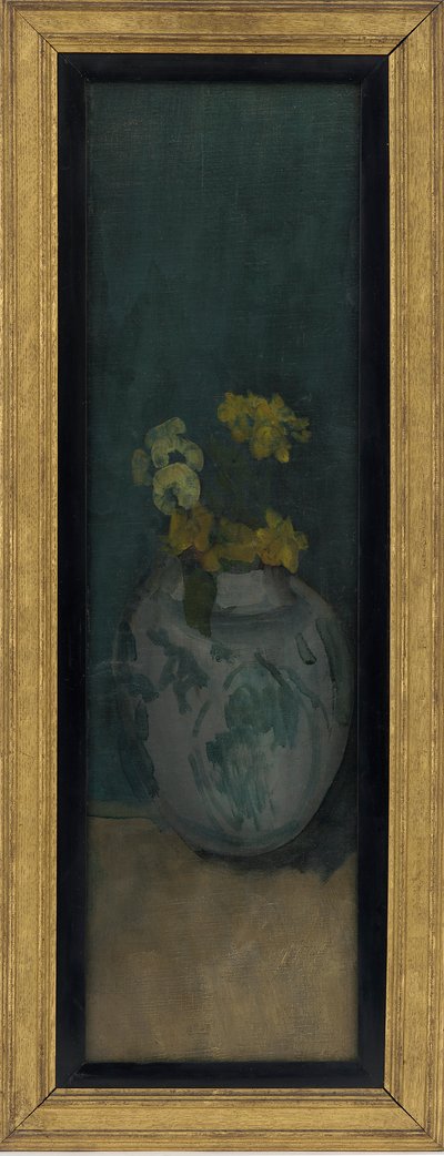 La fille bleue fragment : Jaune et bleu, 1872-1876 - James Abbott McNeill Whistler