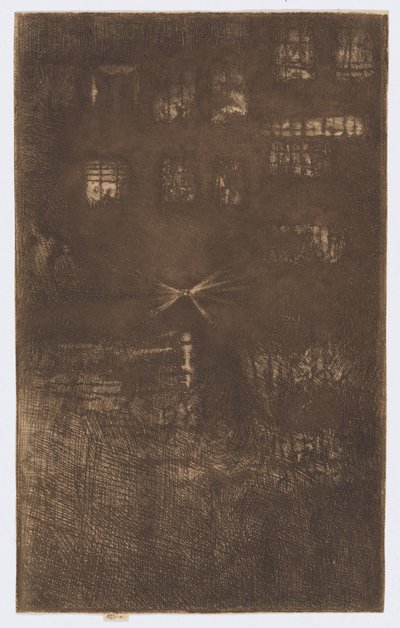 La Maison de la Danse : Nocturne - James Abbott McNeill Whistler