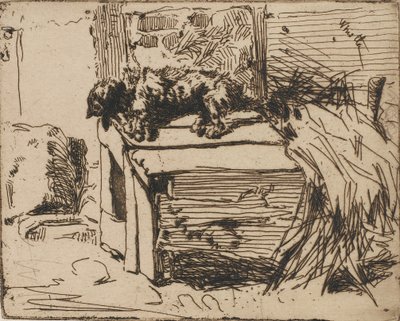 Le chien sur le chenil - James Abbott McNeill Whistler