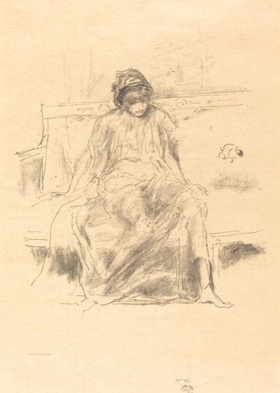 La figure drapée, assise - James Abbott McNeill Whistler