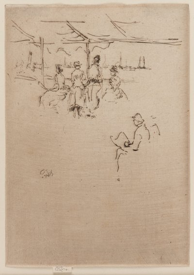 La scène de débarquement, vaches - James Abbott McNeill Whistler