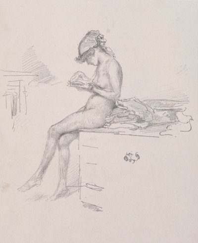 Le petit modèle nu lisant, 1890 - James Abbott McNeill Whistler