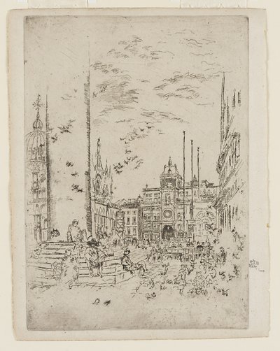 La Piazzetta - James Abbott McNeill Whistler