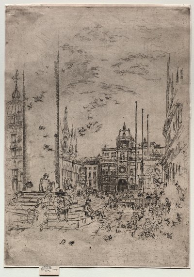 La Piazzetta, 1880 - James Abbott McNeill Whistler