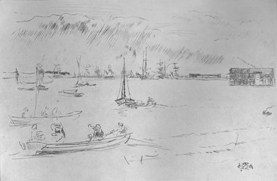 La Tamise vers Erith, vers 1877, 1904 - James Abbott McNeill Whistler