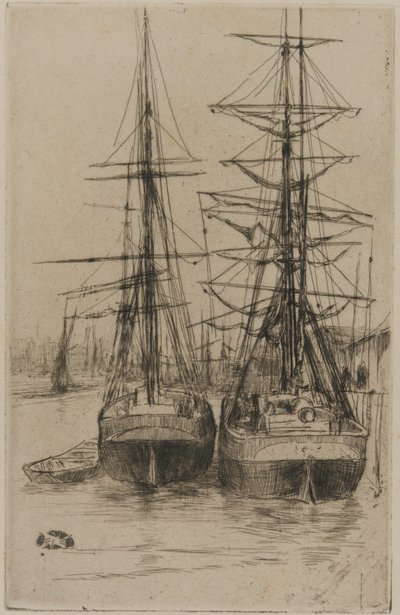 Les Deux Navires, 1875 - James Abbott McNeill Whistler