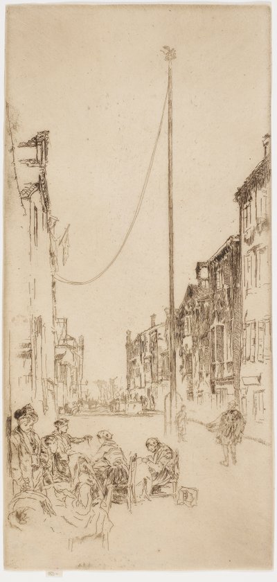 Le Mât vénitien, 1879-1880 - James Abbott McNeill Whistler