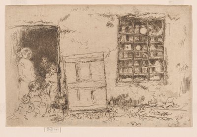 La boutique de bonbons du village, vers 1884-86 - James Abbott McNeill Whistler