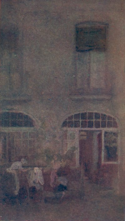 Blanc et gris La cour de l