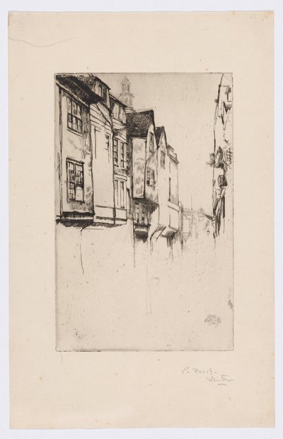Wych Street, Londres - James Abbott McNeill Whistler