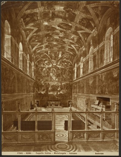 La chapelle Sixtine de Michel-Ange - James Anderson