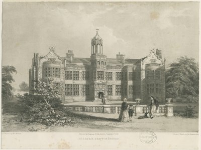Ingestre Hall : lithographie - James Astbury Hammersley