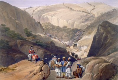 La première descente par le col de Koojah, de 