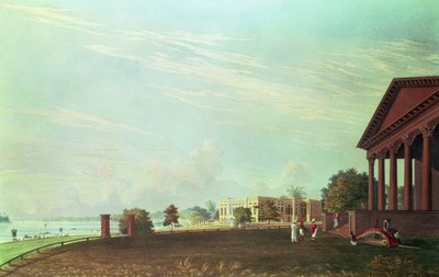 Maison de Barrackpore, Calcutta, gravé par Robert Havell, pub. 1824 - James Baillie Fraser